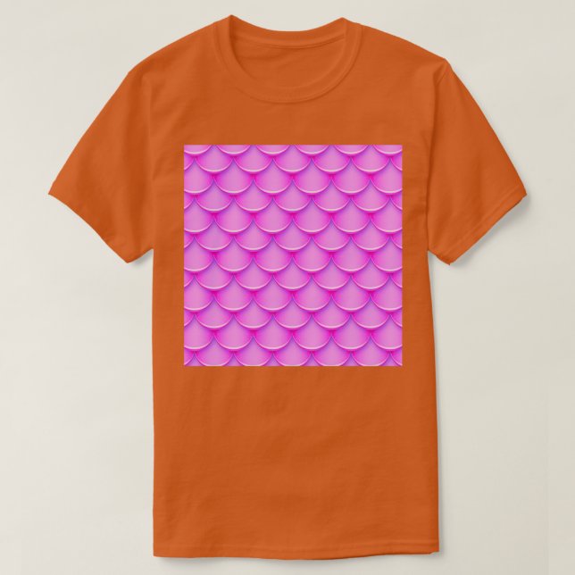 Pink Holographic Mermaid Schwanz T-Shirt (Design vorne)