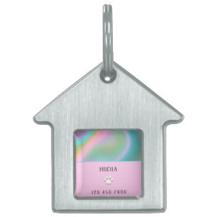 Pink Holographic Tiermarke
