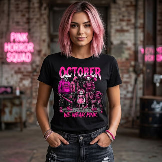 Pink Horror Squad Brustkrebsbewusstsein  T-Shirt