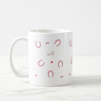 Pink Horse Girl Coquette Mug Kaffeetasse