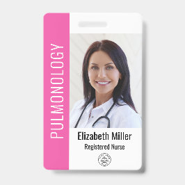 Pink Hospital Medical Employee Foto ID Ausweis