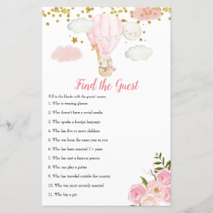 Pink Hot Air Ballon Jungle Finden Sie das Gast-Spi