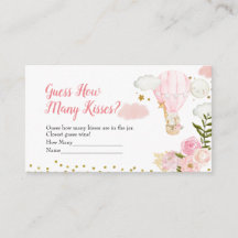 Pink Hot Air Ballon Ratet Wie viele Kisses Game