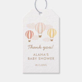 Pink Hot Air Balloons Girl Baby Dusche Geschenkanhänger