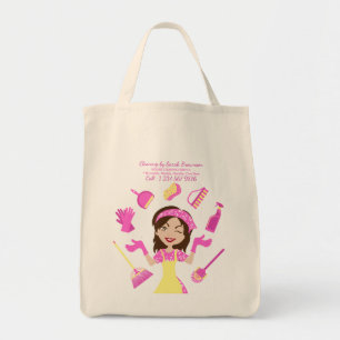 Pink House Reinigungs-Tages-Shopping-Tasche Tragetasche