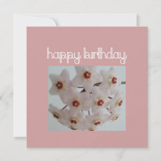 Pink Hoya Blume Geburtstag Karte