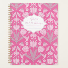 Pink Hummingbird Coquette Personalisiert Planer