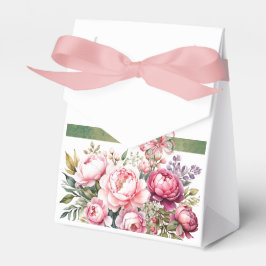 Pink Hütte Floral Bouquet Gefallen Box Geschenkschachtel