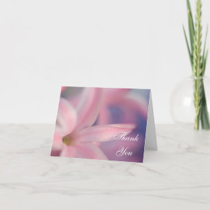 Pink Hyacinth Blume Hochzeit Bridesmaid Vielen Dan Dankeskarte