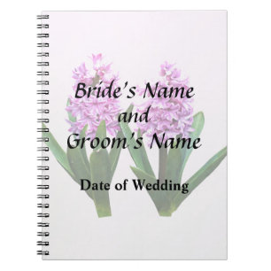Pink Hyacinth Duo Hochzeitsprodukte Notizblock