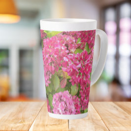 Pink Hydrangea Bloms Bloral Milchtasse