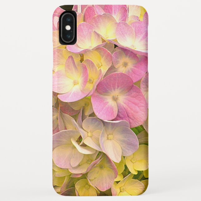 Pink-Hydrangea-Blume Case-Mate iPhone Hülle (Rückseite)