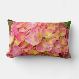 Pink Hydrangea Blume Lumbar Kissen