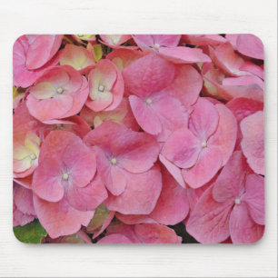Pink Hydrangea Blume Nah Up Art Mouse Pad Mousepad