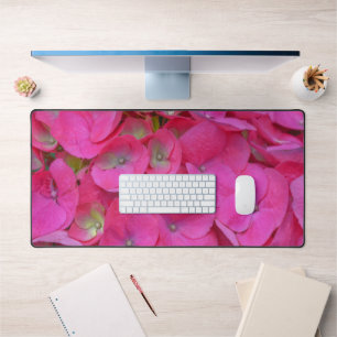 Pink Hydrangea Blume Petals Desk Mat Schreibtischunterlage