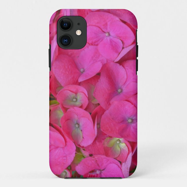 Pink Hydrangea Blume Petals Phone Case (Rückseite)