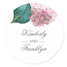 Pink Hydrangea Botanische Vintage Blumenhochzeit