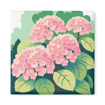 Pink Hydrangea Bush