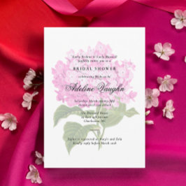 Pink Hydrangea Grandmillennial Brautparty Einladung