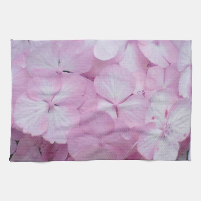 Pink Hydrangea Handtuch (Horizontal)
