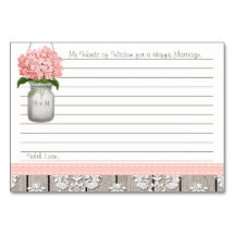 Pink Hydrangea Mason Jar Worte des Ratgebers