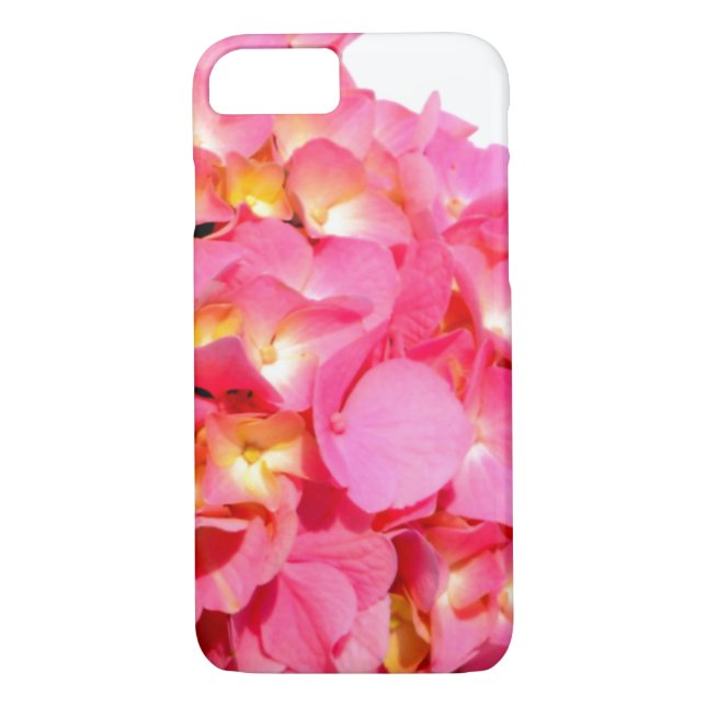 Pink Hydrangea Rosa Blume Rosa Blütenblume Case-Mate iPhone Hülle (Rückseite)