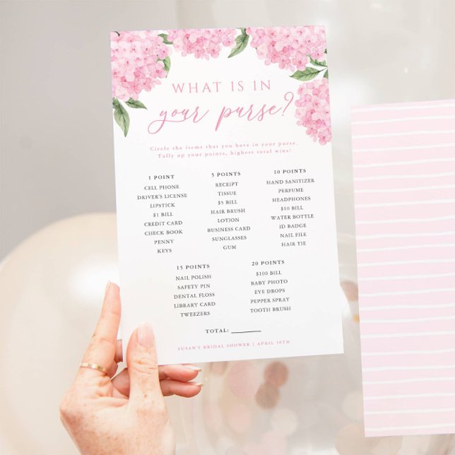 Pink Hydrangea Was ist in Ihrer Spielkarte? Flyer (Von Creator hochgeladen)