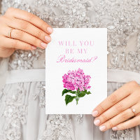 Pink Hydrangea wirst du meine Bridesmaid sein