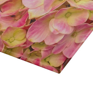 Pink-Hydrangeas-11x8-GLASSCHNITTSTELLE Schneidebrett