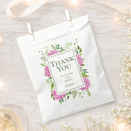 Pink Hydrangeas Girl Baby Dusche Vielen Dank Geschenktütchen