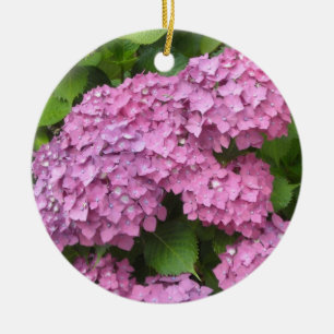 Pink Hydrangeas Keramikornament
