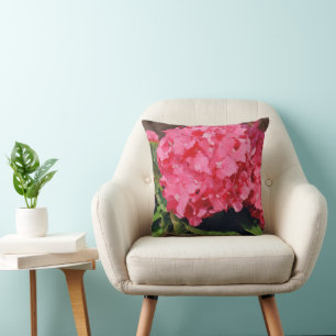 Pink Hydrangeas Kissen