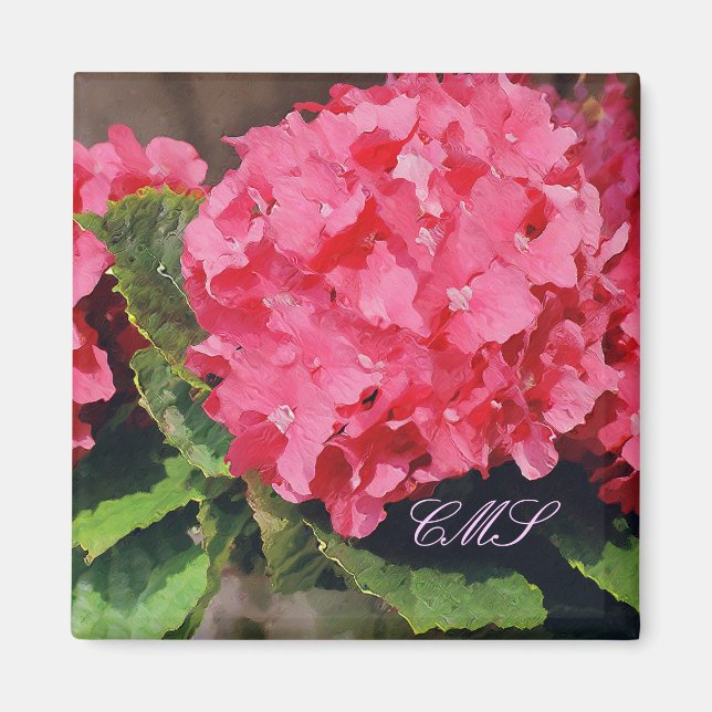 Pink Hydrangeas Magnet (Vorne)
