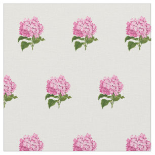 Pink Hydrangeas Stoff