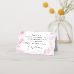 Pink Hydrangeas Watercolor Hochzeitsfavoriten Wohl Platzkarte
