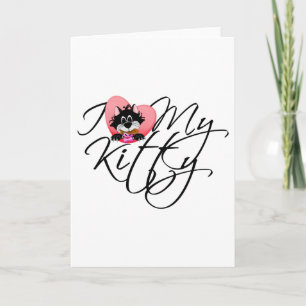 Pink I Liebe My Kitty - Hemden und Geschenke Karte