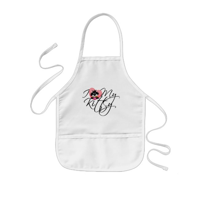 Pink I Liebe My Kitty - Hemden und Geschenke Kinderschürze (Vorne)