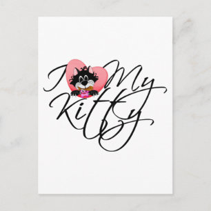 Pink I Liebe My Kitty - Hemden und Geschenke Postkarte