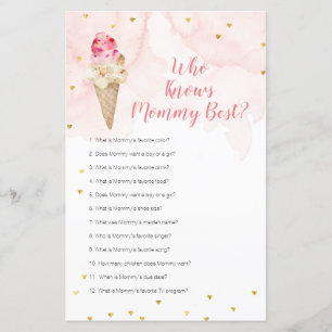 Pink Ice Cream Floral, die Mommy Best Game kennt