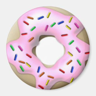 Pink Iced Doughnut Magnet
