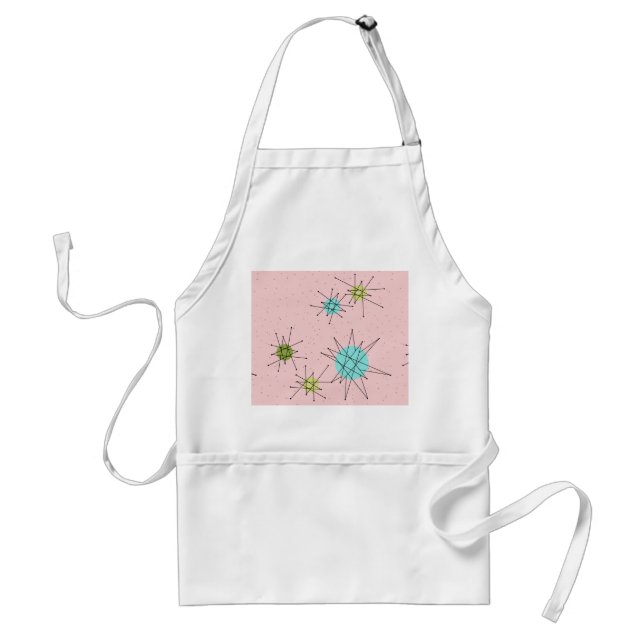 Pink Iconic Atomic Starbursts Apron Schürze (Vorne)
