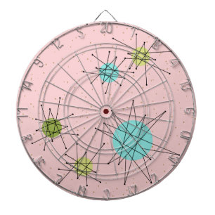 Pink Iconic Atomic Sternexplosion Dart Board Dartscheibe