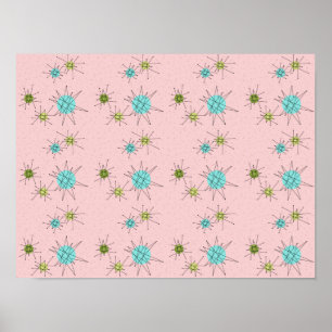 Pink Iconic Atomic Sternexplosion Poster