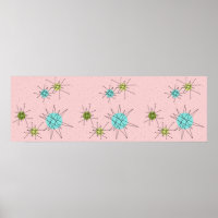 Pink Iconic Atomic Sternexplosion Poster