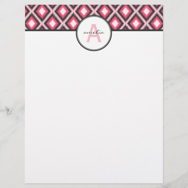 Pink Ikat (Vorderseite)