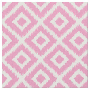 Pink Ikat Diamonds Stoff