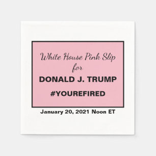 Pink im Weißen Haus für Trump: Abriss des Abbaus Serviette