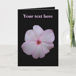 Pink Impatiens individuelle Grußkarte Karte