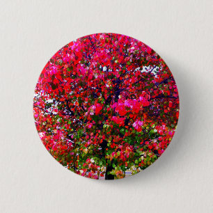 Pink impressionistisch Herbst Blätter Bäume Button
