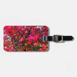 Pink impressionistisch Herbst Blätter Bäume Gepäckanhänger